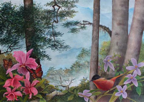 Romantic Landscape 3 Oil and Acrylic Painting Apiss art studio