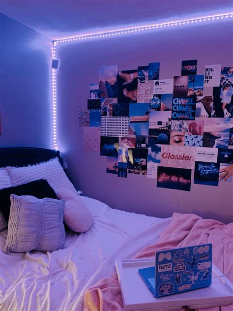 led lights collage wall bedroom | Neon room, Room inspiration bedroom, Dreamy room
