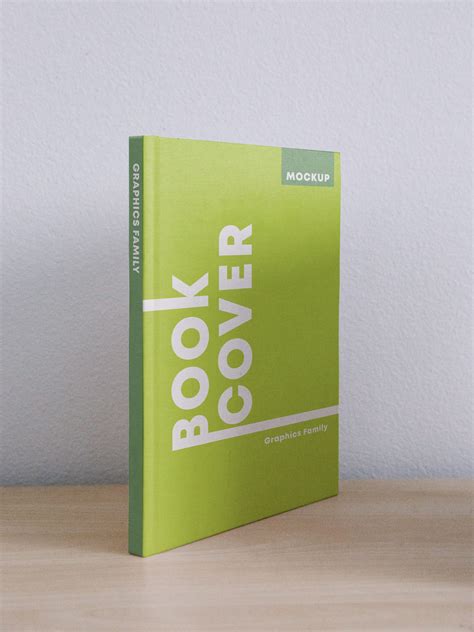 Book Cover & Spine Design Mockup – GraphicsFamily