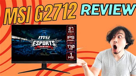 MSI G2712 27 ips 170hz freesync - Esport Gaming Monitor | Review y opinión personal - YouTube