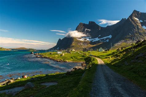 View of Moskenesoya Island in North Norway Stock Image - Image of ...