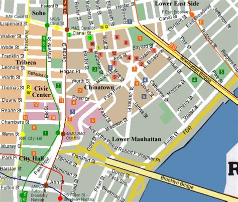 City of New York : New York Map | Chinatown Map