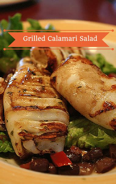 The Chew: Grilled Calamari Salad + Chickpeas, Olives & Salami