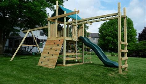 single with monkey bars | Swing set diy, Swing set plans, Diy playground