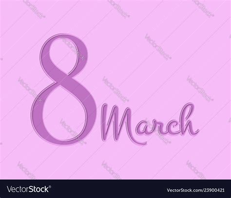 International womens day poster march 8th Vector Image