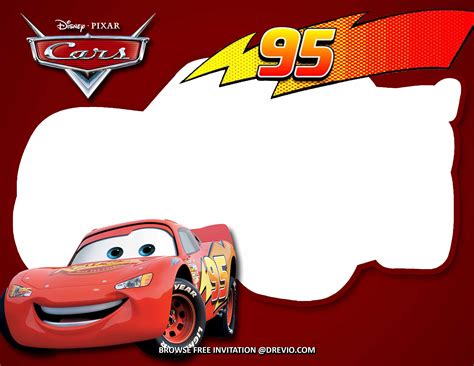 Download Now (FREE Invitations) Disney Cars Birthday Invitations ...