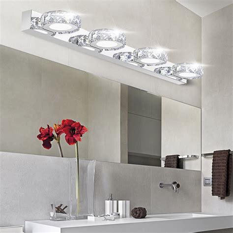 Modern K9 Crystal LED Bathroom Make up Mirror Light Cool White Wall ...