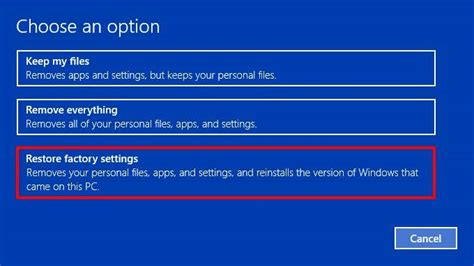 Windows 10 default settings restore - consultantvse