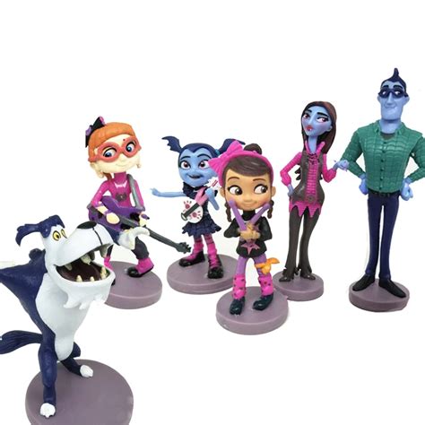 6pcs Junior Vampirina Dolls Toys The Vamp Batwoman Girl Action Figure ...