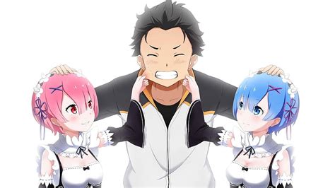 1366x768px, 720P Free download | Cute Re Zero, subaru x rem anime HD ...