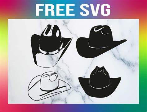 4 Free Cowboy Hat SVG