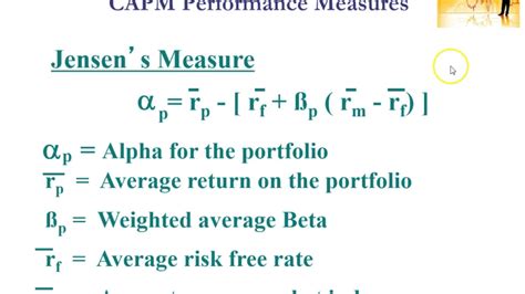 Portfolio evaluation measures - YouTube