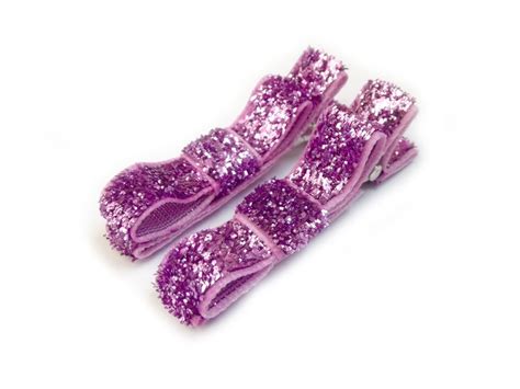 Fuchsia Hair Clips Glitter Hair Clips Sparkly Hair Clips