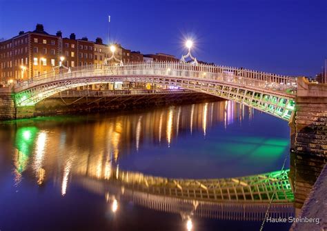 "Ha'penny bridge, Dublin" by Hauke Steinberg | Redbubble