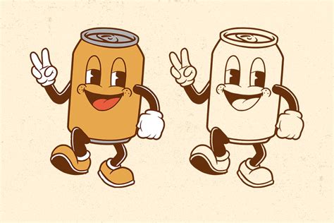 Energy Drink Groovy Mascot Illustration Graphic by namanyastudios · Creative Fabrica