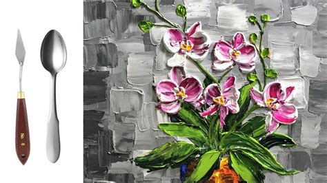 Flower Knife Painting For Beginners - bmp-whatup