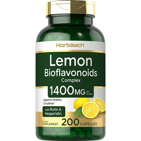 Lemon Bioflavonoids Complex 1400 mg | 200 Capsules | with Rutin and ...