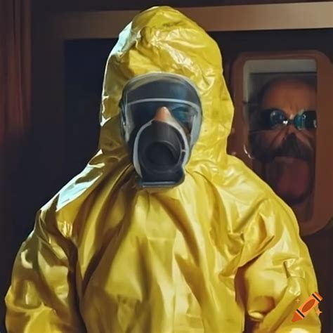 Walter white in a hazmat suit