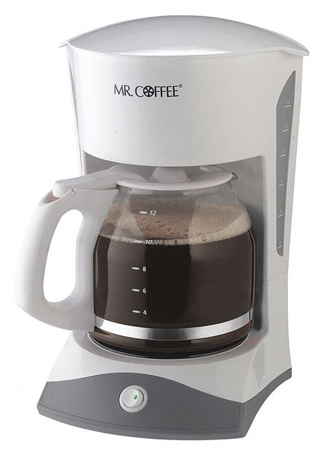 MR. COFFEE 12 Cup Plastic/Glass Coffee Maker, White - 6DVG6|SK12 - Grainger