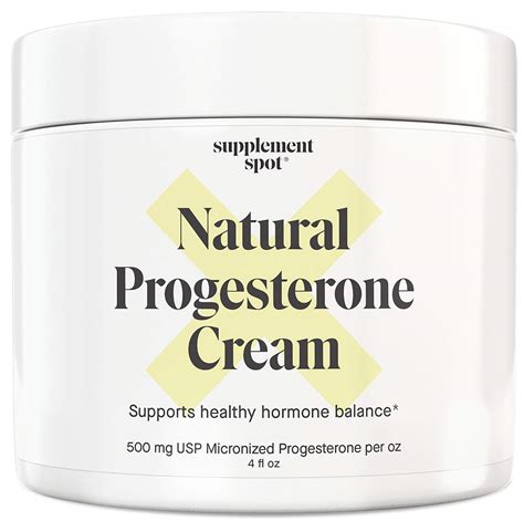 Buy Supplement Spot Natural Progesterone Cream for Women – Micronized Bioidentical USP ...