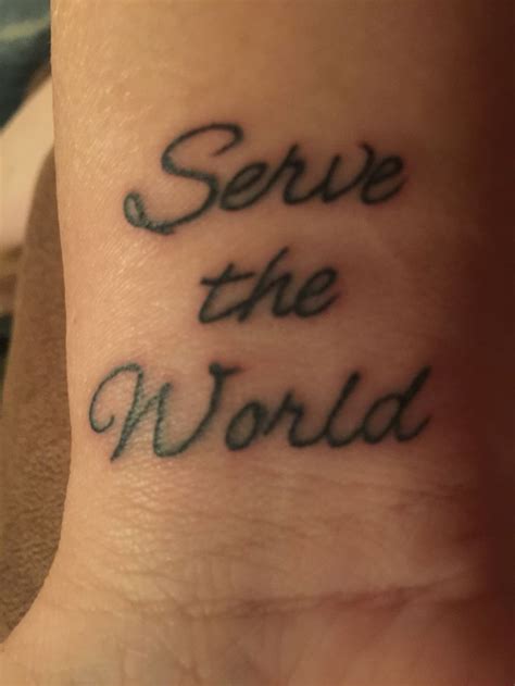 New wrist tattoo (6/14/16). Aaron wanted to change the world. I want to ...