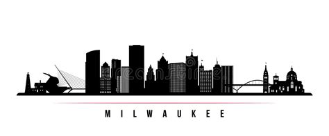 Milwaukee Skyline Silhouette. Stock Vector - Illustration of horizon, office: 245266923