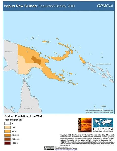 Papua New-Guinea Population Density : r/MapFans