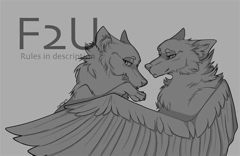 [F2U] Wolf couple base by Erynnyre on DeviantArt