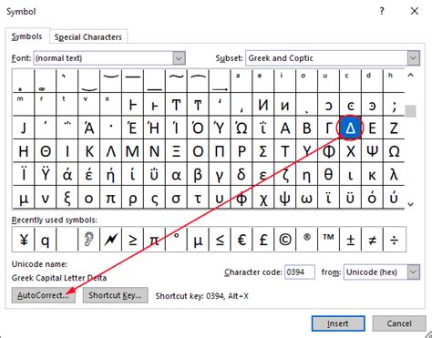 How to Type the Delta Symbol (Δ) in Word (including shortcut) - Software Accountant