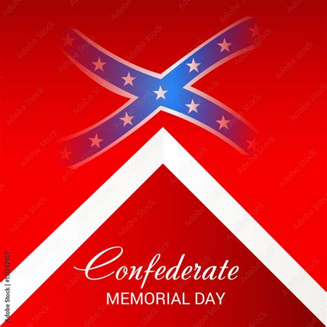 Confederate Memorial Day. Stock Illustration | Adobe Stock