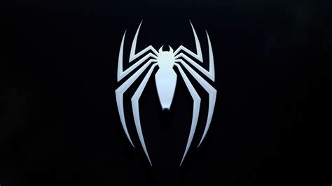 🔥 Download Marvel S Spider Man Black Logo Wallpaper 4k Pc Desktop 6901b ...