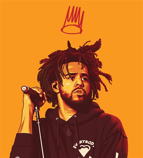 Vexel Art Portrait Vector Illustration J Cole By Biko Tecson 9