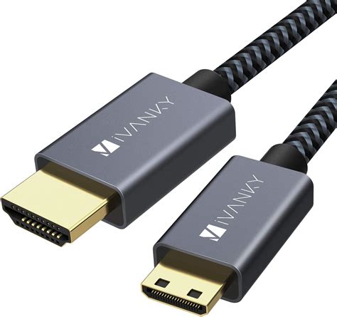 iVANKY Mini HDMI to Standard HDMI Cable, 4K Gold-plated: Amazon.co.uk ...