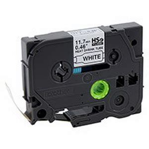 Brother HSe-231 1/2" Black on White Heat Shrink Tube Labels - Kiesub ...