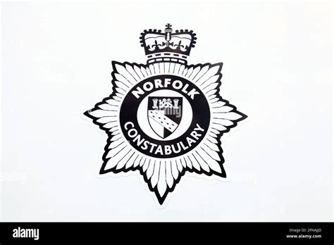 Norfolk Constabulary, sign, insignia, logo, English Police, England, UK ...