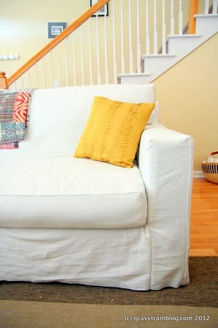 diy sofa slipcover - Grits and Chopsticks