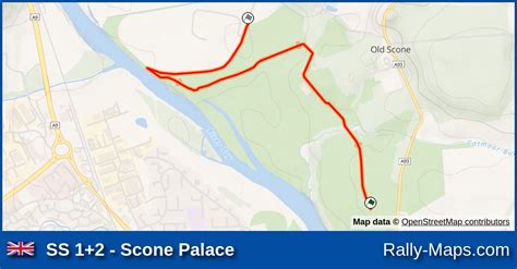 SS 1+2 - Scone Palace stage map | Rally of Scotland 2010 [IRC] 🌍 | Rally-Maps.com