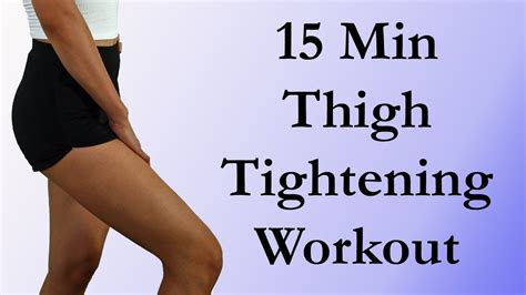 15 Min Thigh Tightening Workout. At Home, No Equipment - YouTube