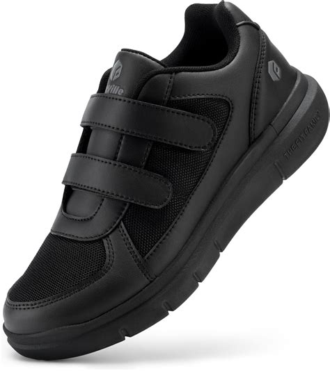 FitVille Mens Diabetic Shoes Extra Wide Width Velcro Walking Shoes Sneakers for Plantar ...