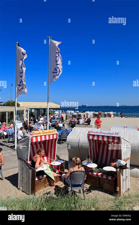 Strande beach, Kiel bay, Schleswig-Holstein, Germany, Europe Stock ...