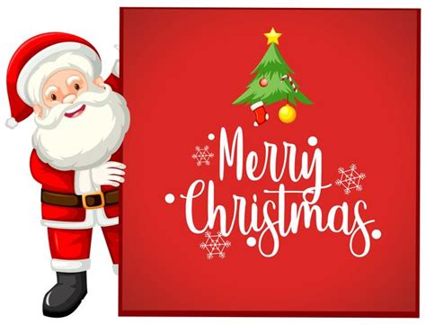 Merry Christmas santa card 299111 Vector Art at Vecteezy