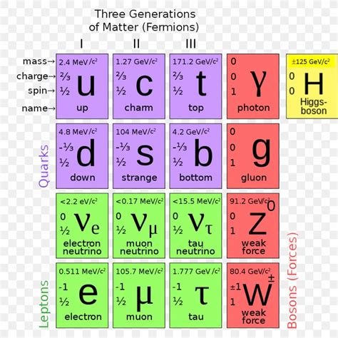 Particle Physics Standard Model Elementary Particle Higgs Boson, PNG, 1082x1083px, Particle ...