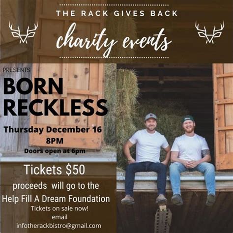 Born Reckless at The Rack - Help Fill a Dream Foundation