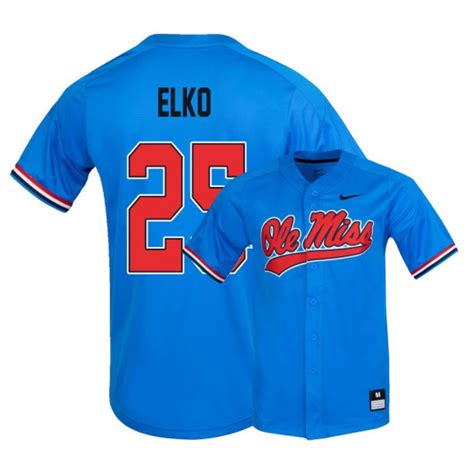 Ole Miss Rebels Tim Elko Baseball Jersey