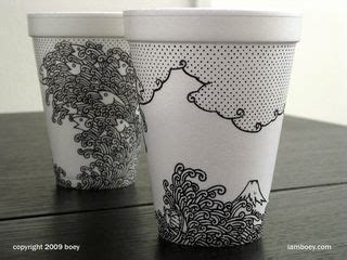 Tangle Tangle Tangle - Styrofoam Cup Art