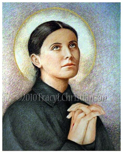 St. Gemma Galgani Art Print Catholic Patron by PortraitsofSaints