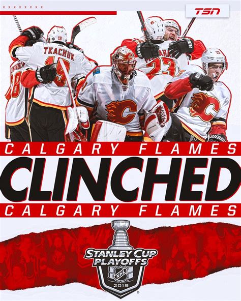 The Calgary Flames have officially clinched a spot in the Stanley Cup Playoffs and are the first ...