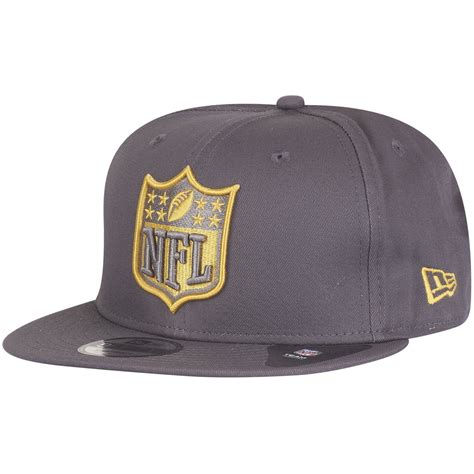 New Era 9Fifty Snapback Cap - NFL Shield graphit / gold | Snapback | Caps | 59caps.com