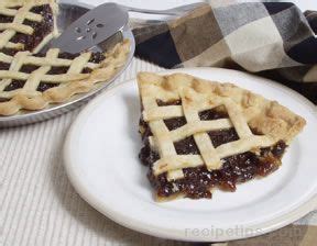 Mincemeat Pie with Lattice Top Recipe - RecipeTips.com