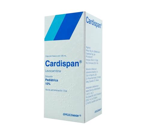 CARDISPAN PEDIATRICO 10 - SOL 120ML. Levocarnitina